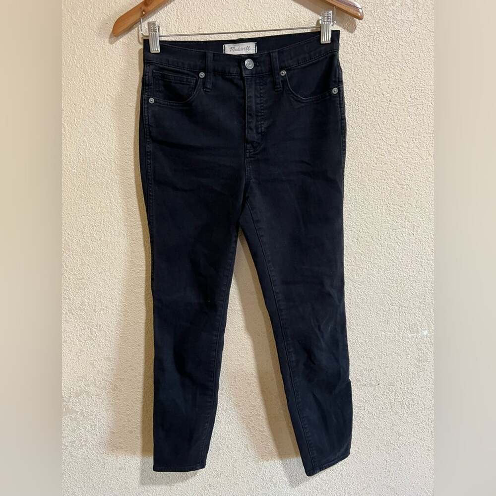Madewell faded black 10” high-rise skinny 25